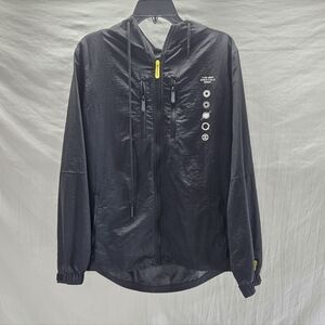 Subtronics Men's Size Medium Black Windbreaker Full Zip Jacket